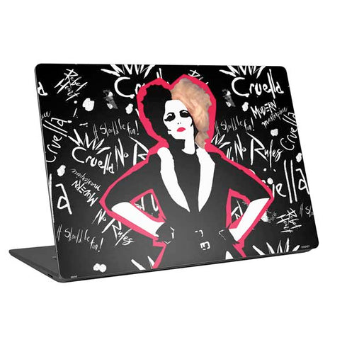 Disney Cruella (2021) Animated Pattern Universal Laptop 15in (12.2 x 8.8in) Skin
